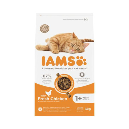 Iams kat adult kip 3kg