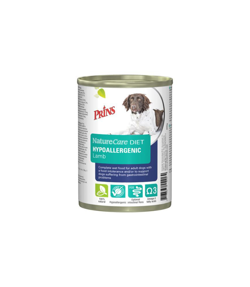 Prins hond blik diet hypo lam 400gr