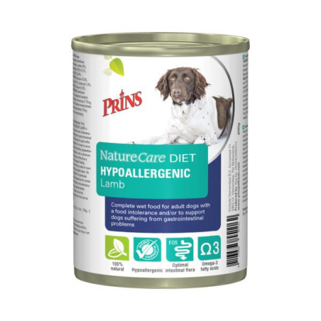 Prins hond blik diet hypo lam 400gr