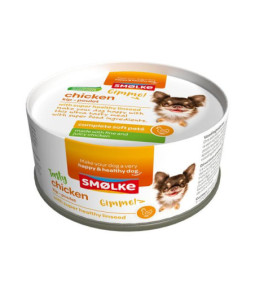 Smolke hond soft pate kip 125gr