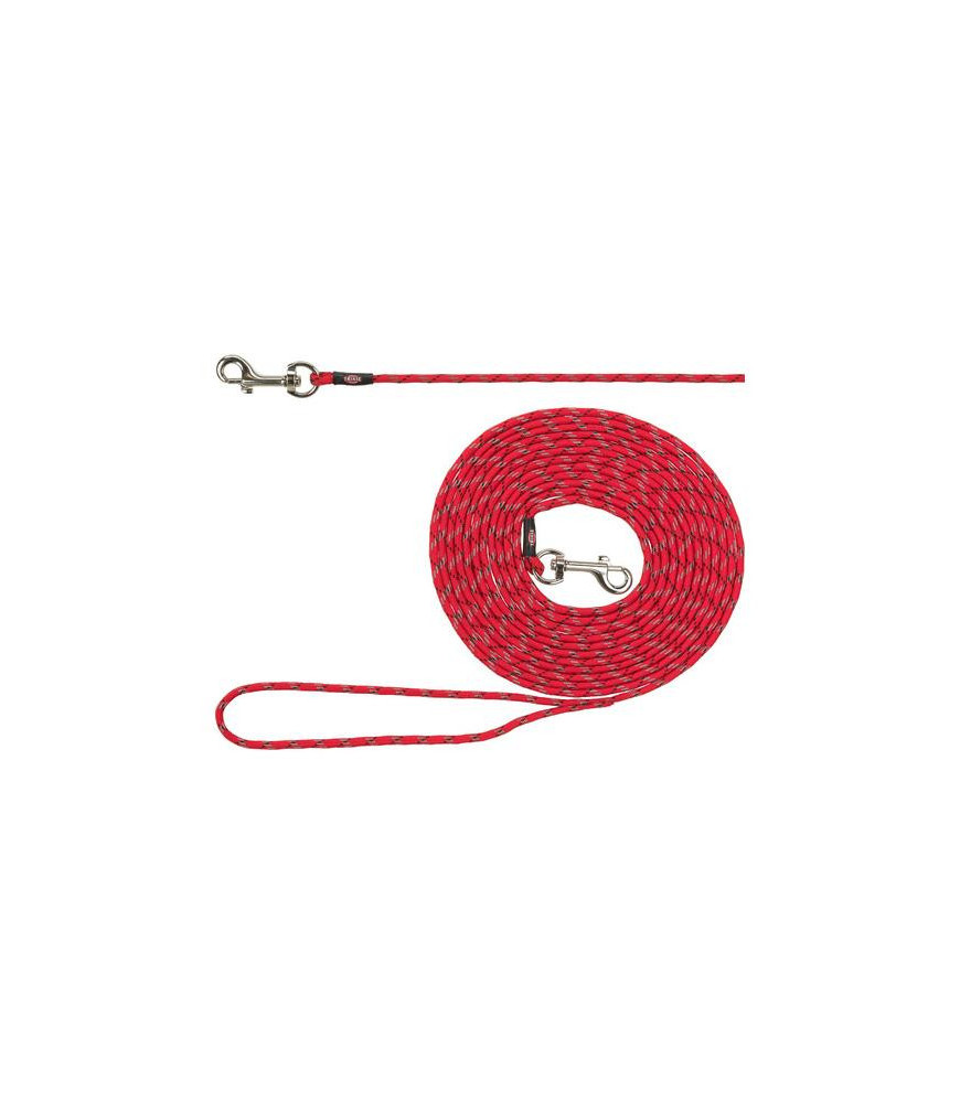 Sleeplijn puppy xxs/xs rood 4mm 4mt