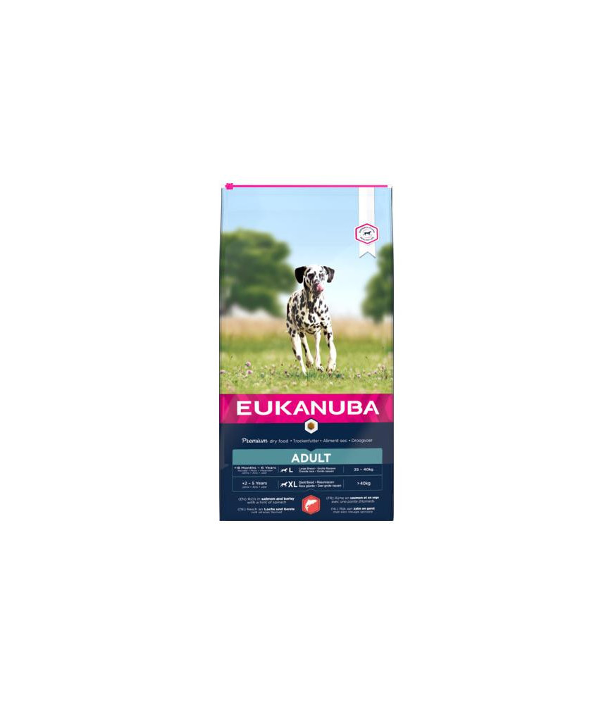 Eukanuba adult l/xl zalm/gerst 12kg