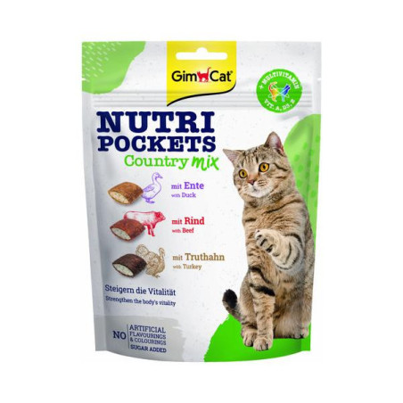 Gimcat nutri pockets country mix