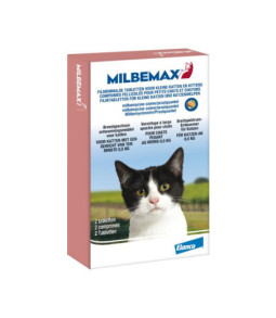 Milbemax kitten/kleine kat 2 tabl