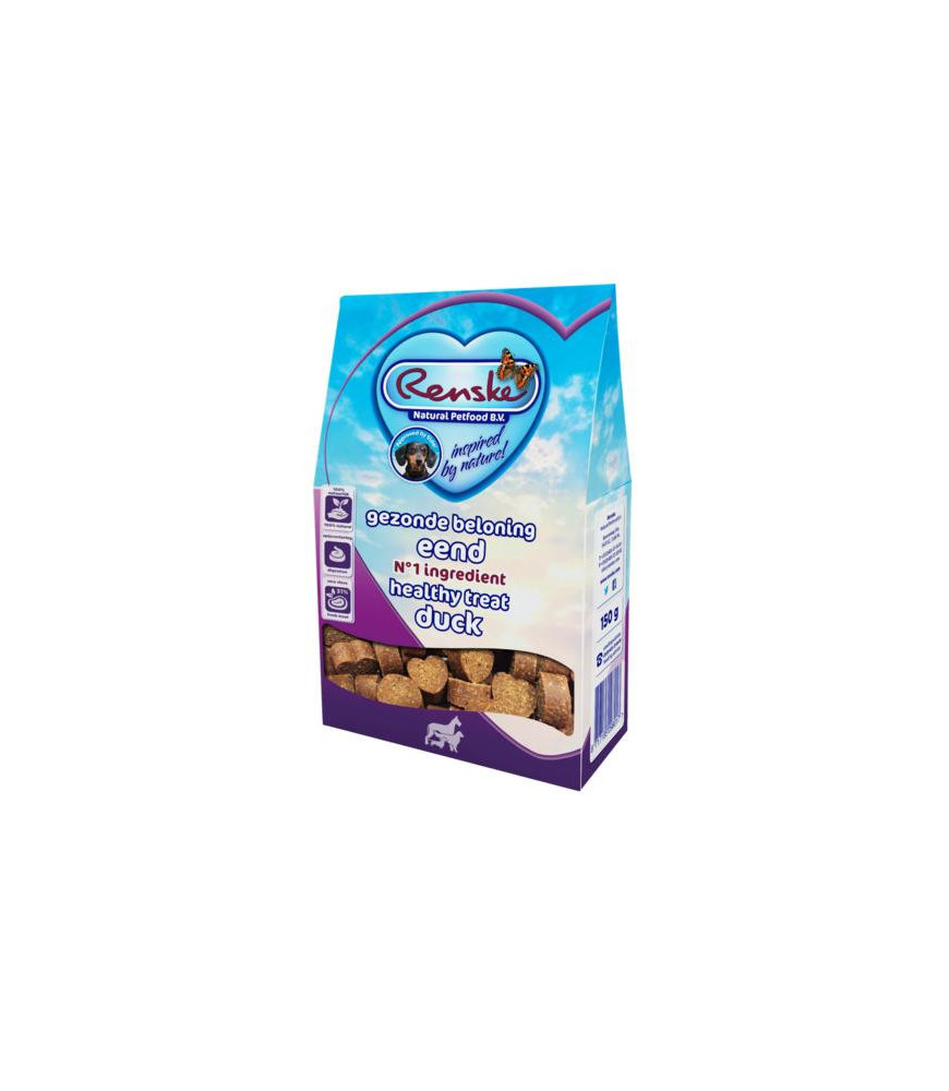 Renske snack hartjes eend 150gr