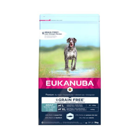 Eukanuba adult l/xl grain vis 3 kg