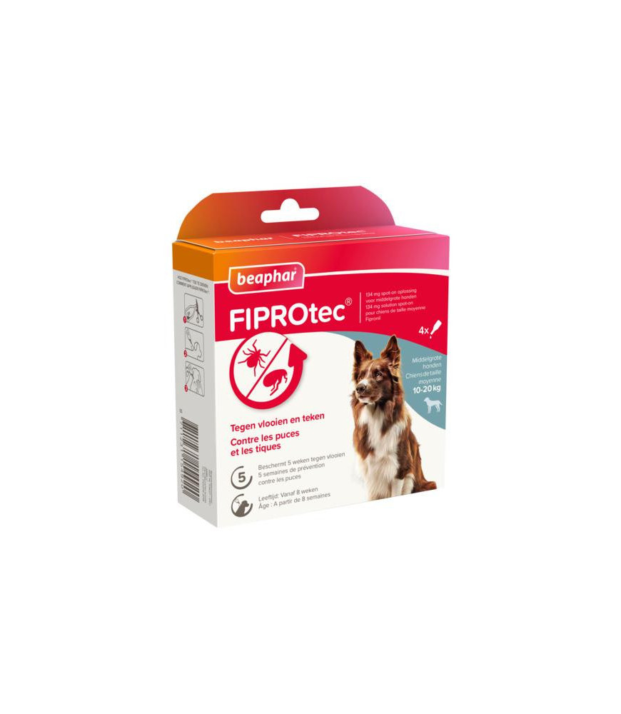 Beaphar fiprotec hond 10-20 kg