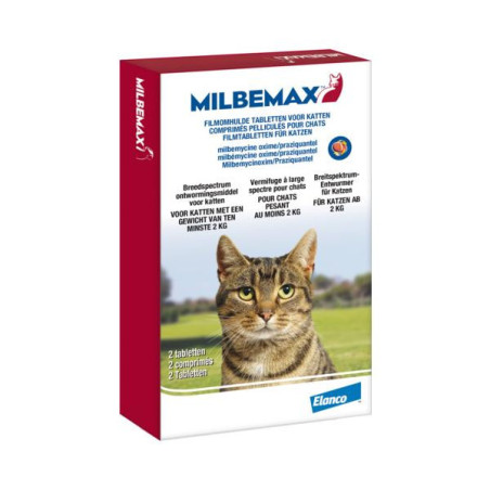 Milbemax kat 4-8 kg 2 tbl