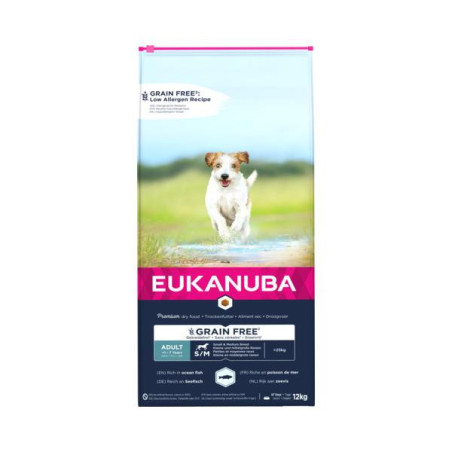 Eukanuba adult s/m grainfree 12kg