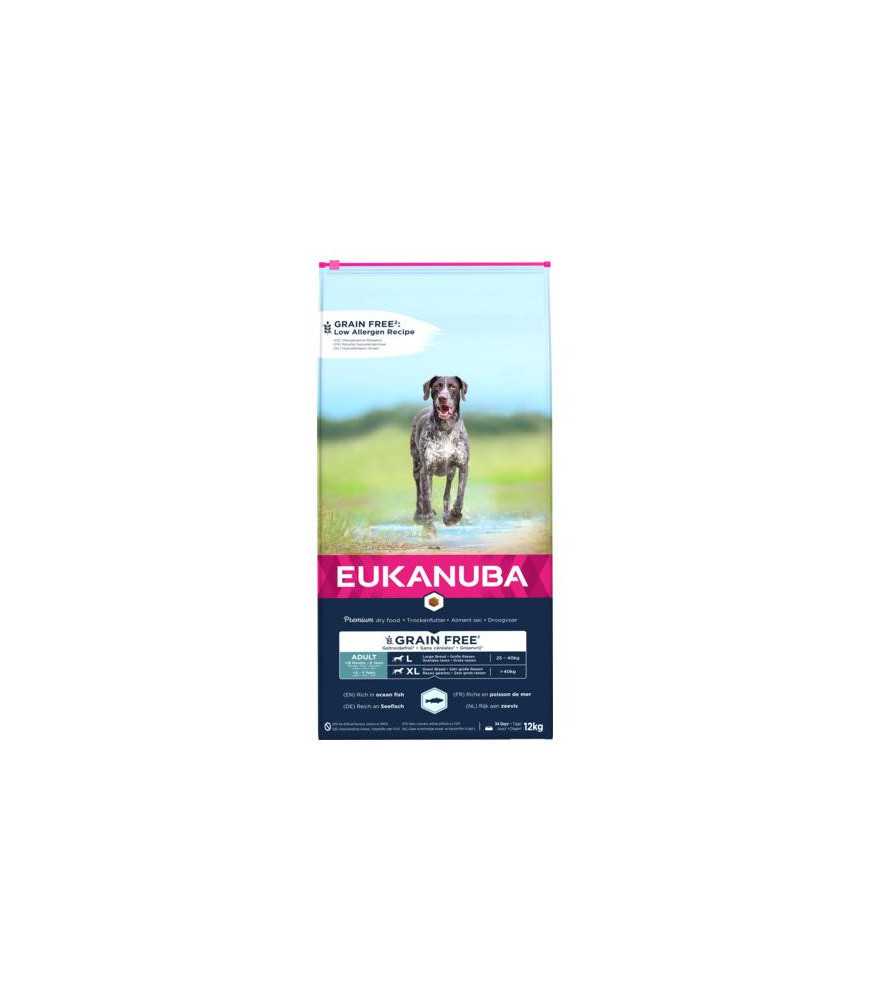 Eukanuba adult l/xl grainfree 12kg