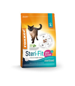 Fokker kat steri-fit skin/coat 10kg