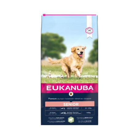 Eukanuba senior lam/rijst lg 12 kg