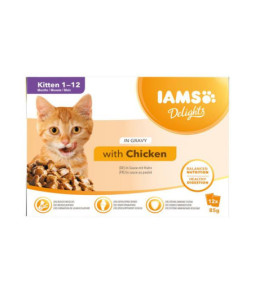 Iams mp kitten saus 12x85gr