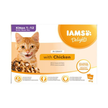 Iams mp kitten saus 12x85gr