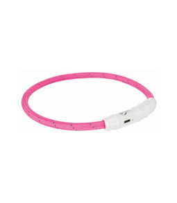 Flash lichtring usb roze m-l 45cm