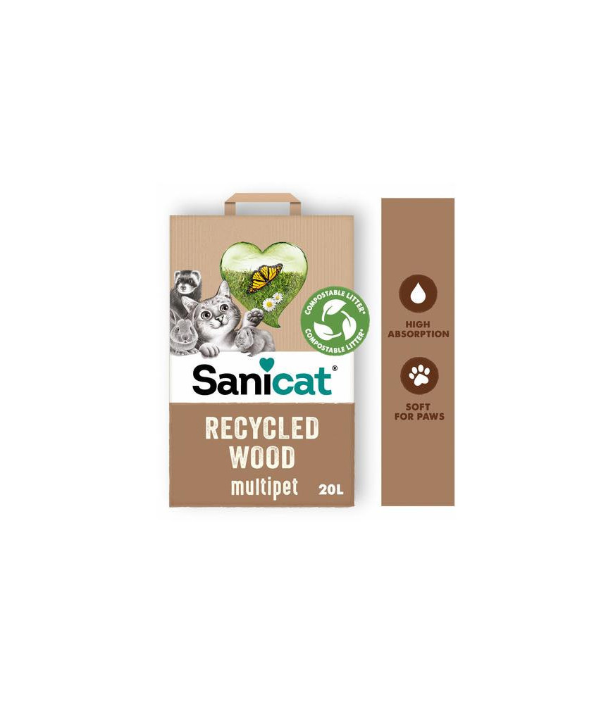 Sanicat houtkorrel 20 liter