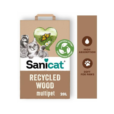 Sanicat houtkorrel 20 liter