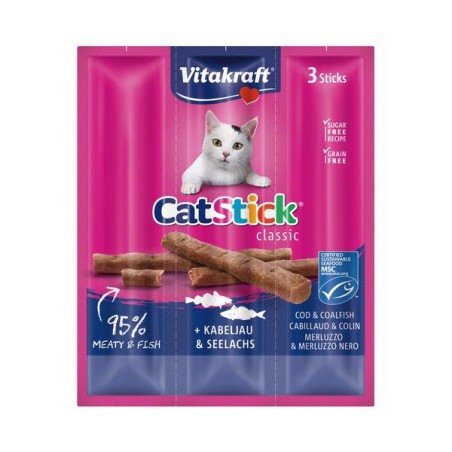 Vita cat stick kabeljauw/koolvis