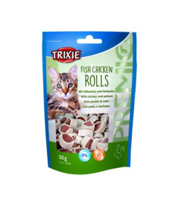 Premio kat vis/kip rolls 50gr