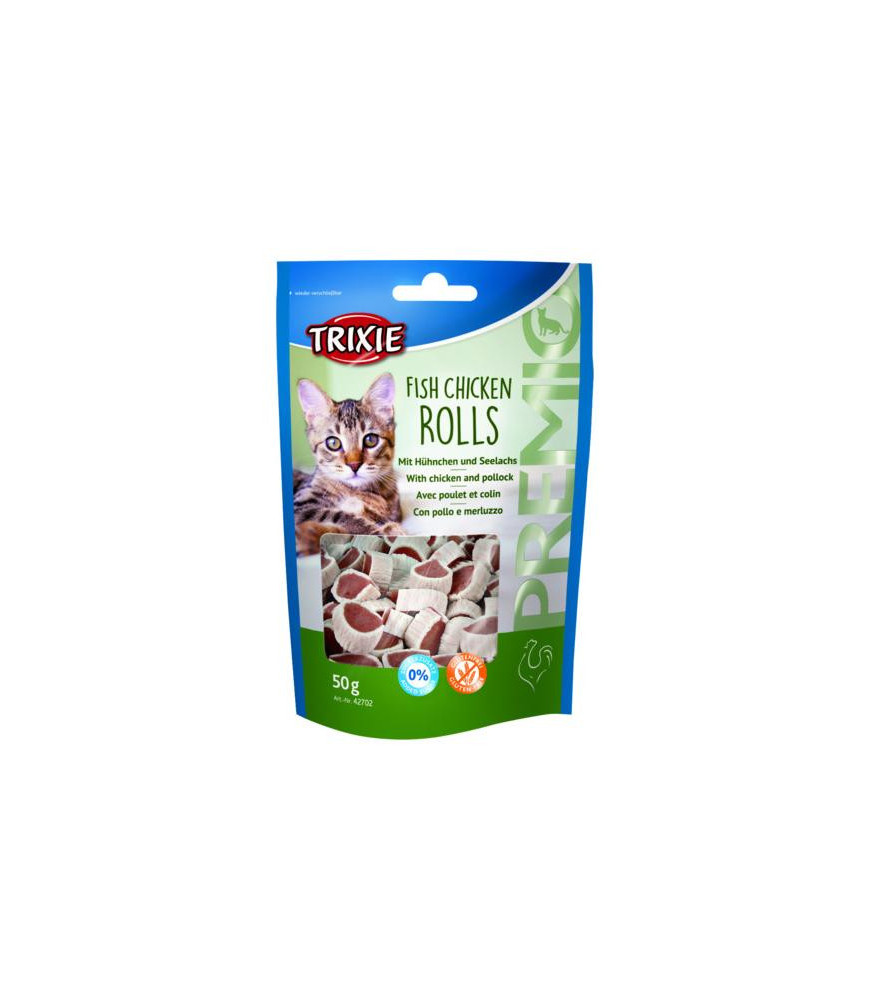 Premio kat vis/kip rolls 50gr