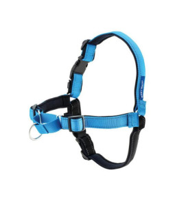 Easy walk deluxe harness blauw|zwart  large 