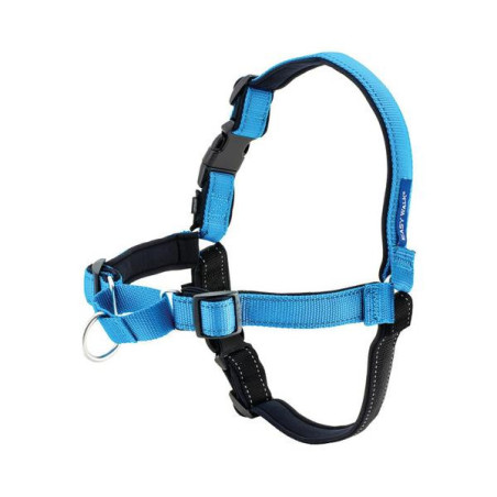 Easy walk deluxe harness blauw|zwart  large 