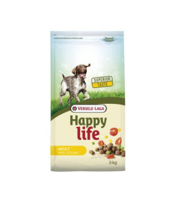 Happy life hond adult kip 3 kg