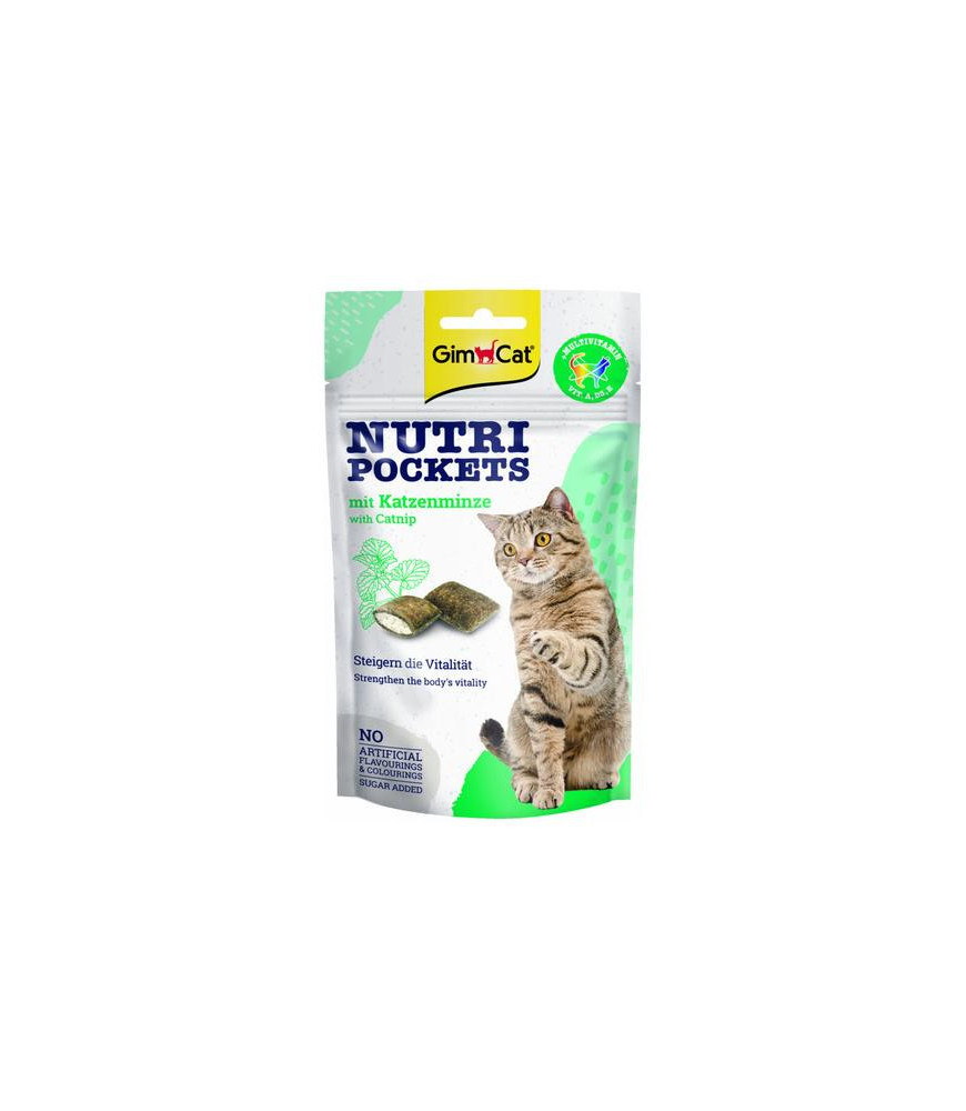 Gimcat nutri pockets met catnip 60g