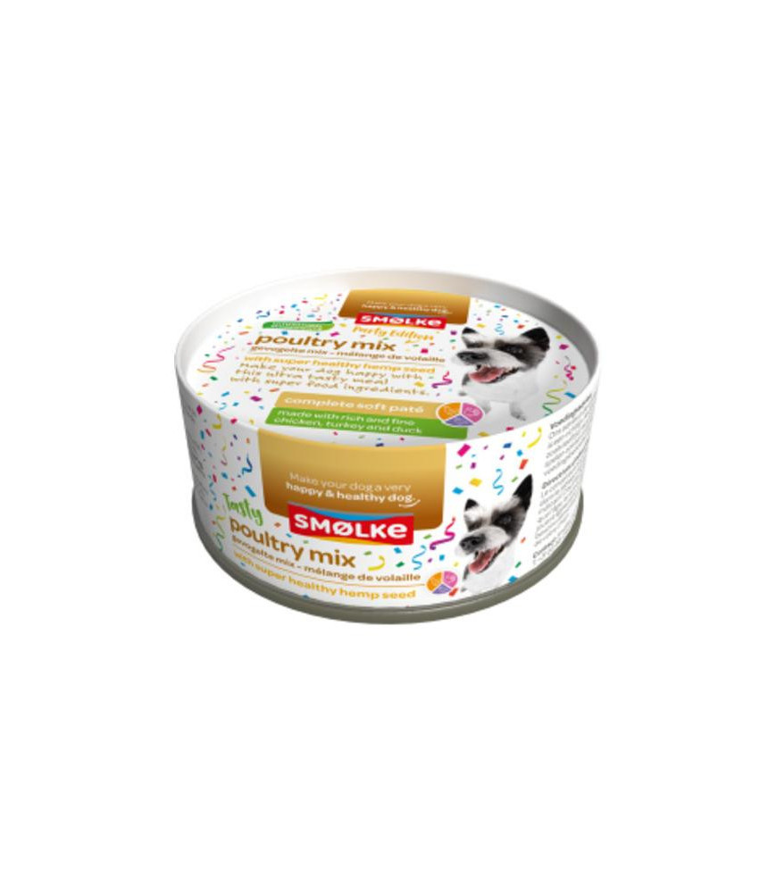 Smolke hond soft pate party 125gr