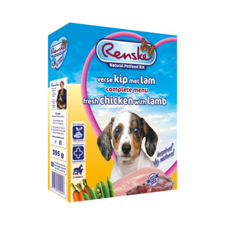 Renske vers puppy kip/lam 395gr