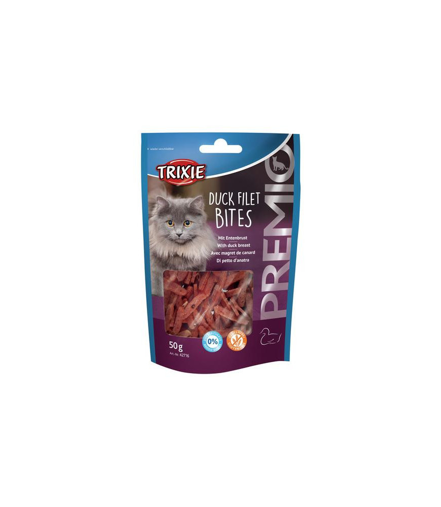 Premio kat eend filet bites 50gr