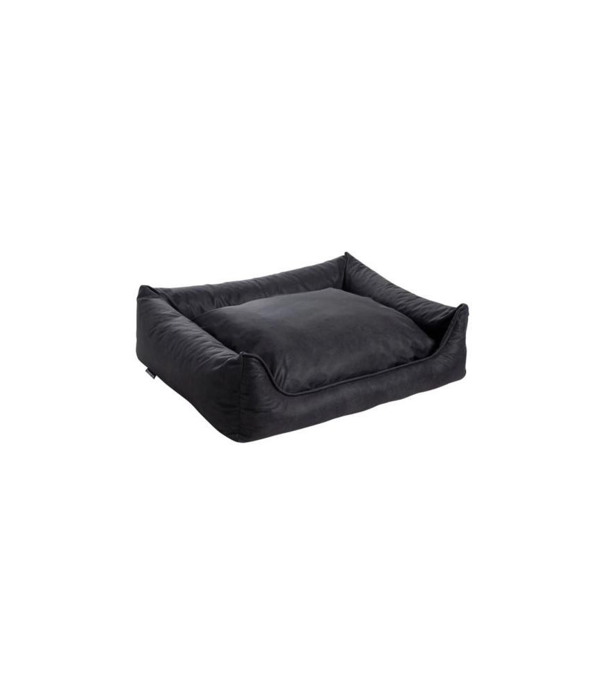 Sofa ortho leder/teddy zwart 70x50