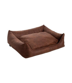 Sofa ortho leder/teddy cognac 70x50