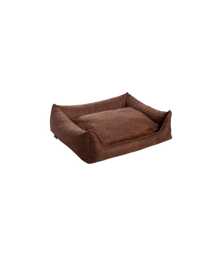 Sofa ortho leder/teddy cognac 70x50