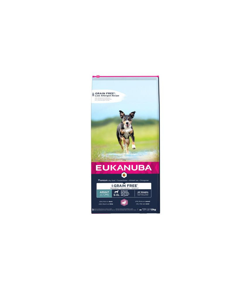 Eukanuba adult grainfree eend 12kg