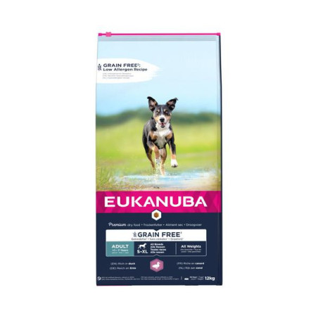 Eukanuba adult grainfree eend 12kg