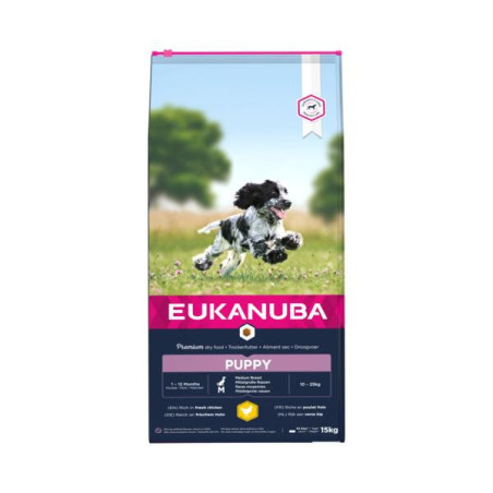 Eukanuba growing pup md kip 15 kg