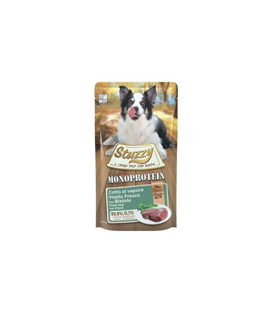 Stuzzy hond pouch mono kalf 150gr