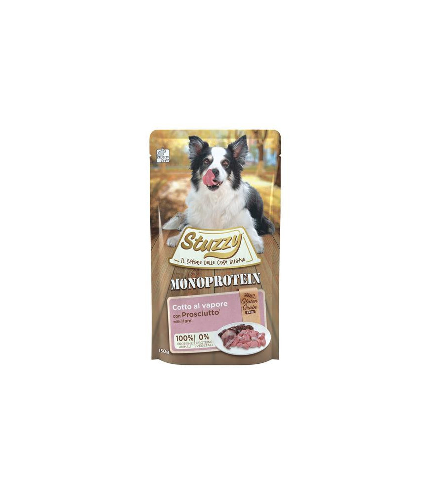 Stuzzy hond pouch mono ham 150gr