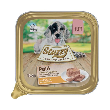 Stuzzy hond kuip pate pup kip 150gr