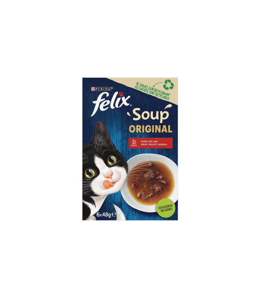 Felix soup original vlees  6x48gr