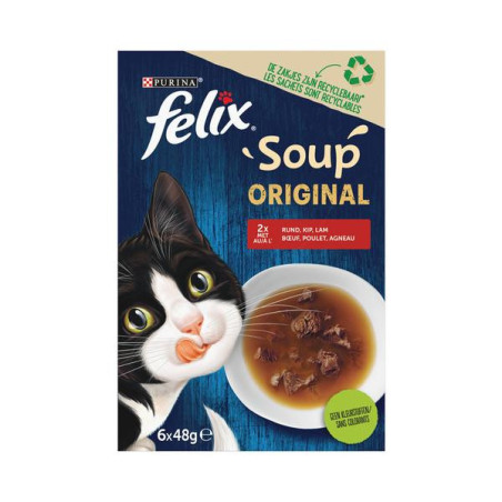 Felix soup original vlees  6x48gr