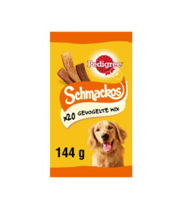 Pedigree schmackos gevogelte 144gr