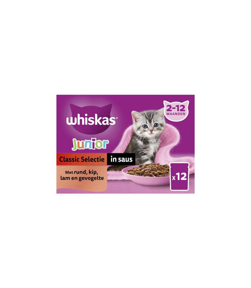 Whiskas mp junior classic saus