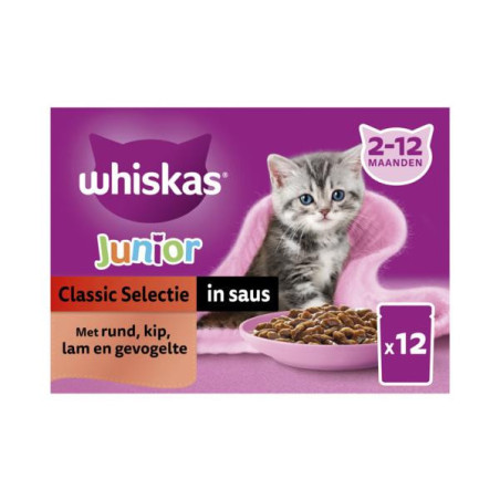 Whiskas mp junior classic saus