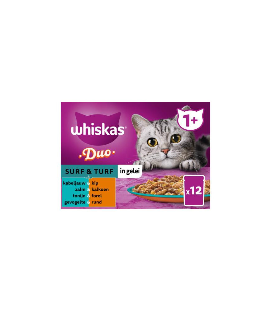 Whiskas mp adult surf&turf gelei