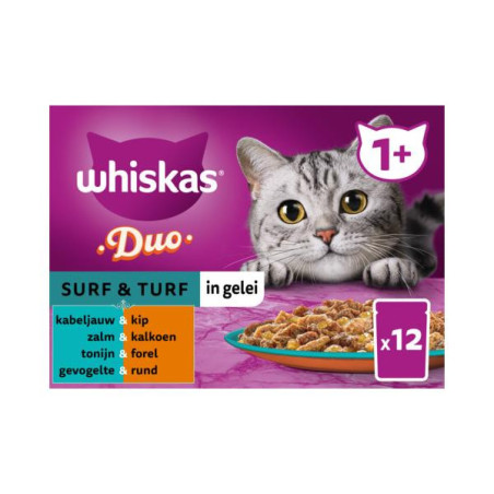 Whiskas mp adult surf&turf gelei