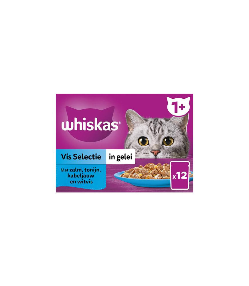 Whiskas mp adult selectie gelei vis