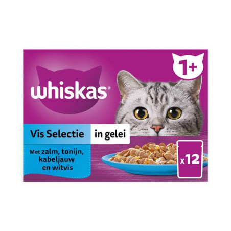 Whiskas mp adult selectie gelei vis