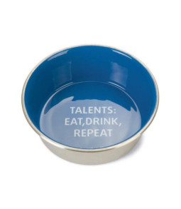 Bz eetbak rvs talents blauw 16 cm